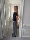 Ronya trousers with belt – Grey