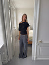 Ronya trousers with belt – Grey