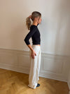 Birna trousers in linen blend - Cream
