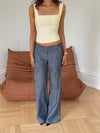 Karol pants with belt - Blue