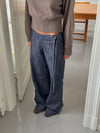 Karol pants with belt – Dark blue