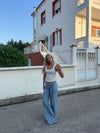 Karol pants with belt - Light blue