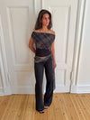Lifina tie-waist trousers – Black