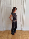 Lifina tie-waist trousers – Black