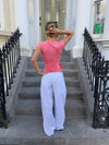 Malin Tomkins pants with lace - White