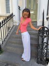 Malin Tomkins pants with lace - White