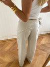 Scandivv trousers with details – Beige