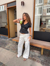 Sussa trousers with details – White