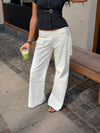 Sussa trousers with details – White