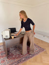 Sussa pants with details - Light brown