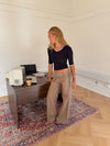 Sussa pants with details - Light brown