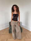 Maxim pants with buttons - Beige