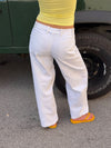 Salina pants with pocket detail - White