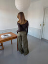 Maluna pants with stripes - Khaki