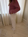 Lucille Pants with drawstring closure - White