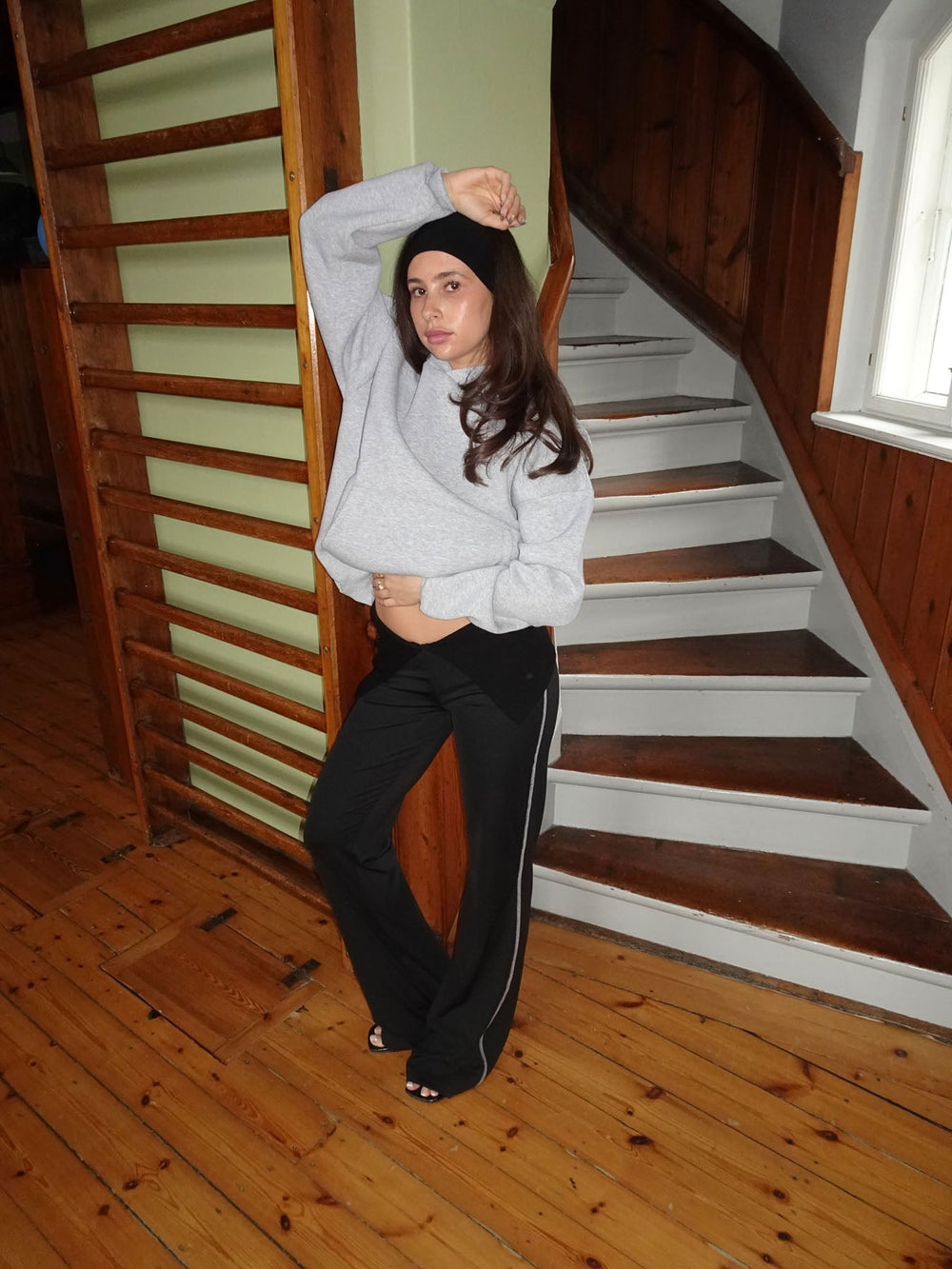 Petrina pants with detail - Black