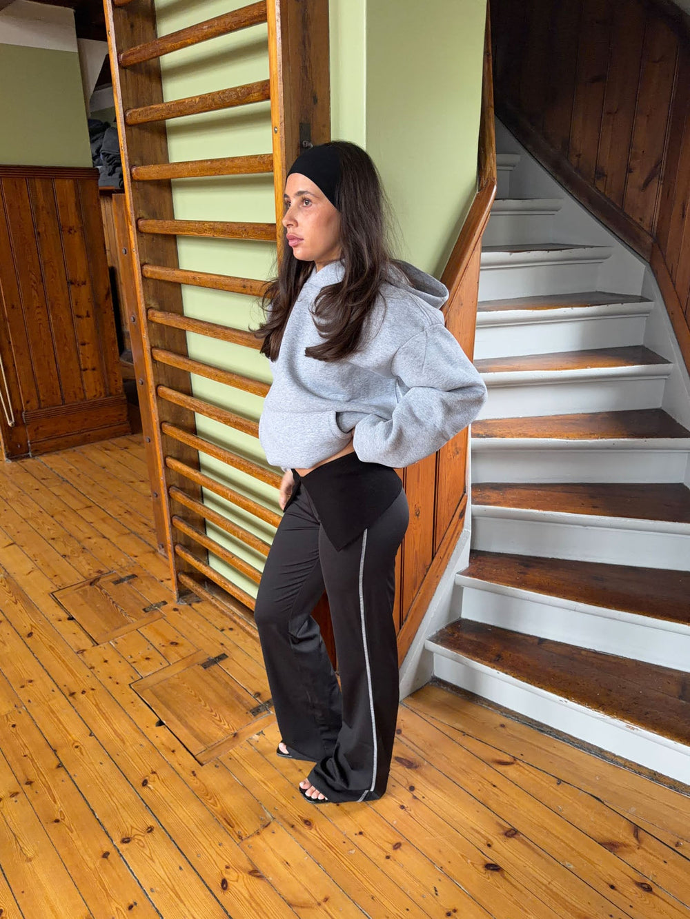 Petrina pants with detail - Black