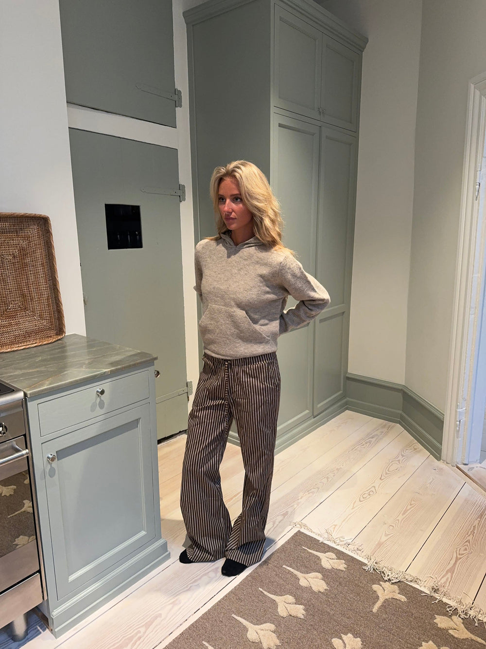 Asta trousers with stripes - Brown