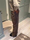 Asta trousers with stripes - Brown