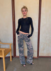 Audrine army jeans - Brown/green