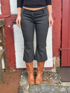 Kayana capri pants with stripes - Dark grey