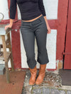 Kayana capri pants with stripes - Dark grey