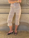 Marolina capris - Multicolored stripes