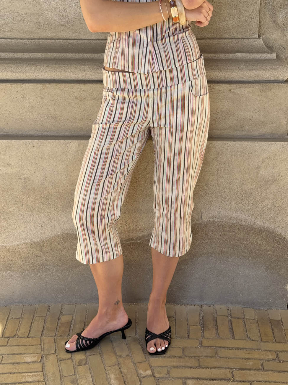 Marolina capris - Multicolored stripes