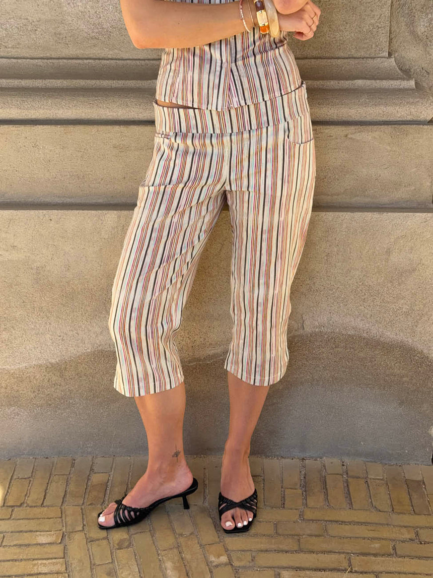 Marolina capris - Multicolored stripes