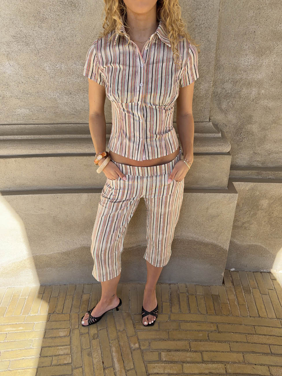 Marolina capris - Multicolored stripes