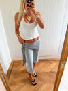 Scandivv capris with tie detail - Grey