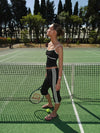 Speeda capri pants with stripes – Jet Black/cloud