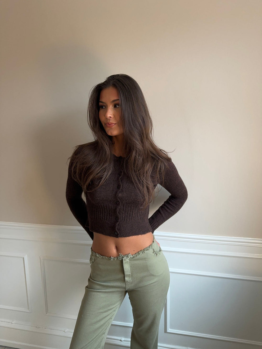 Lyda cardigan - Brown