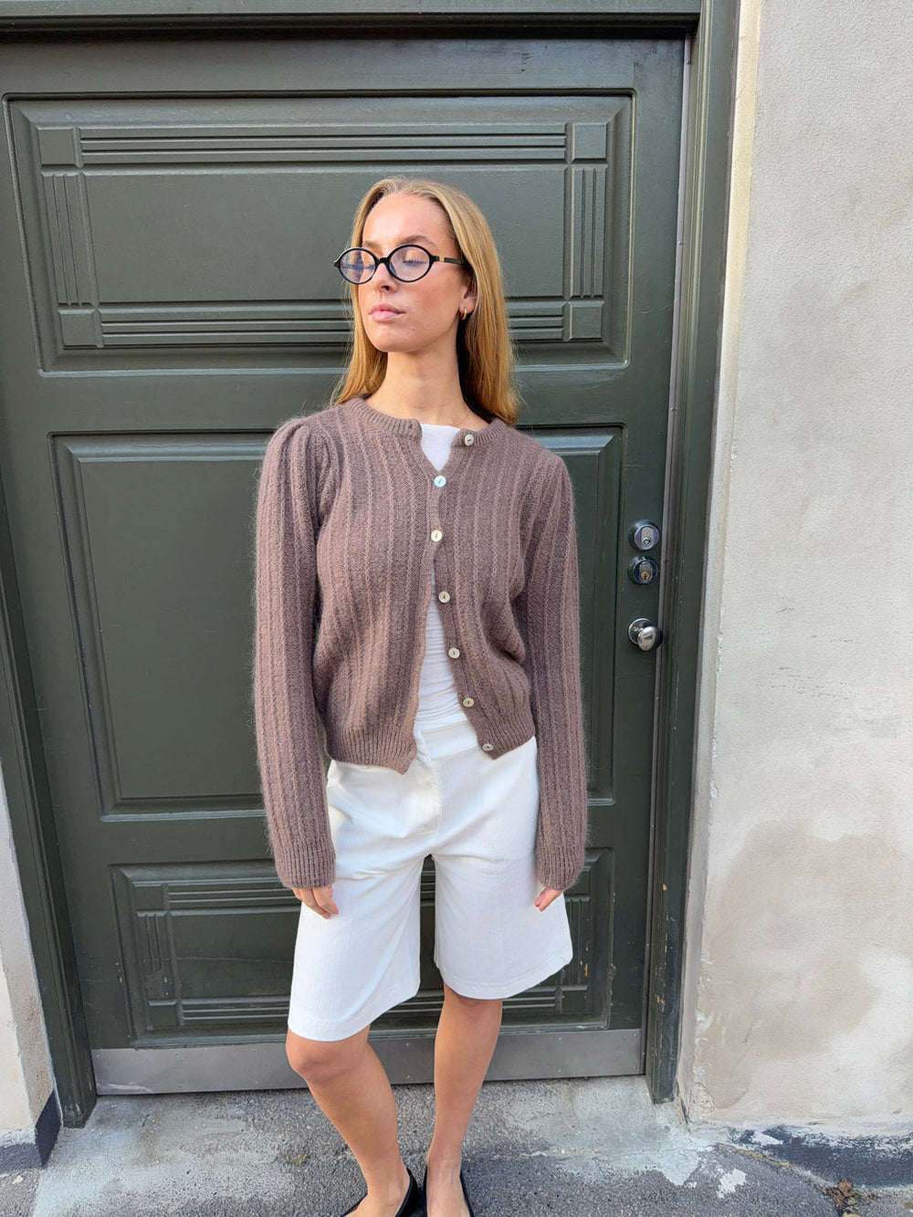 Grace knit cardigan - Brown