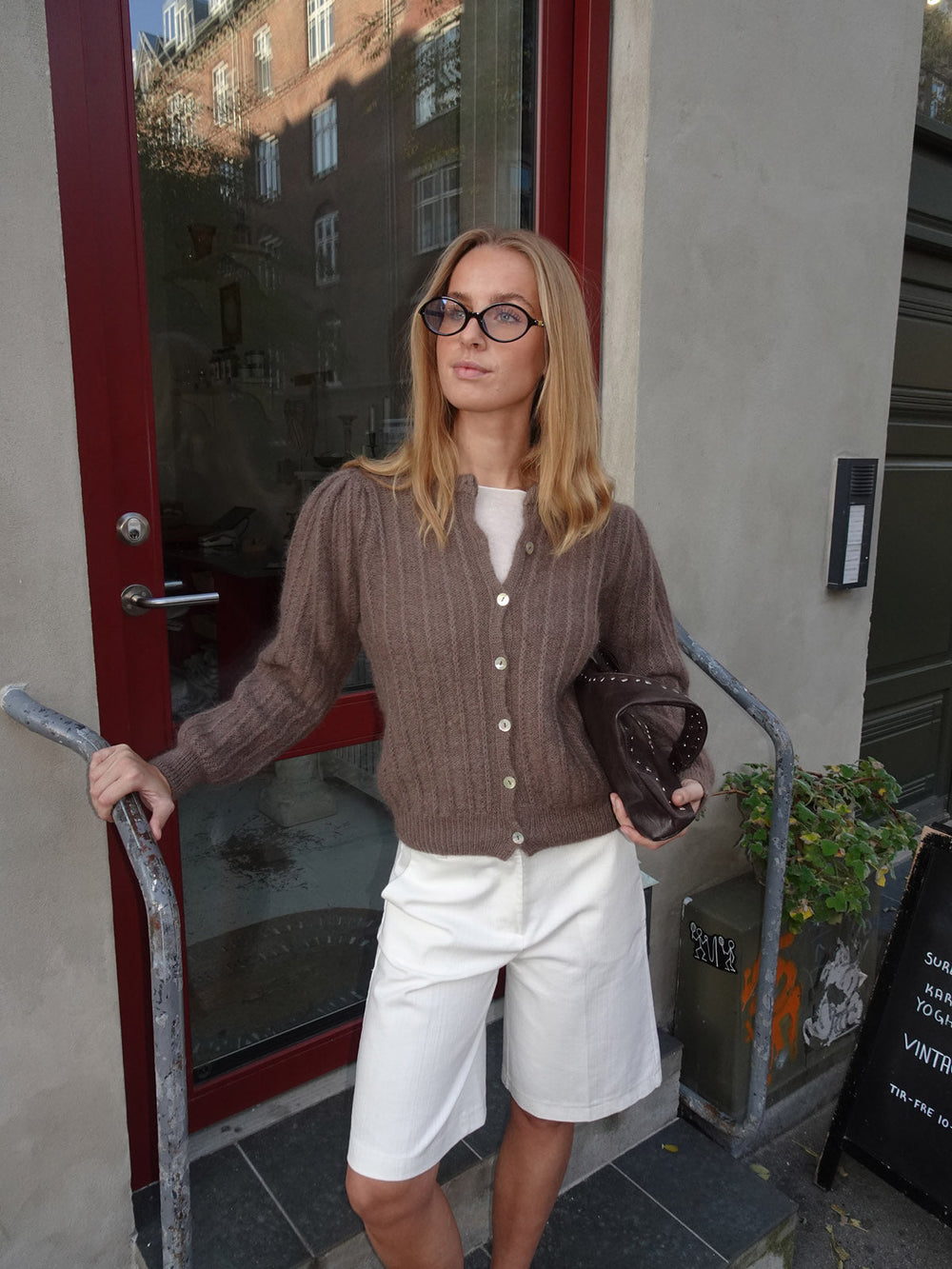 Grace knit cardigan - Brown