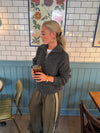 Pluto cardigan with zipper - Grey