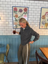 Pluto cardigan with zipper - Grey