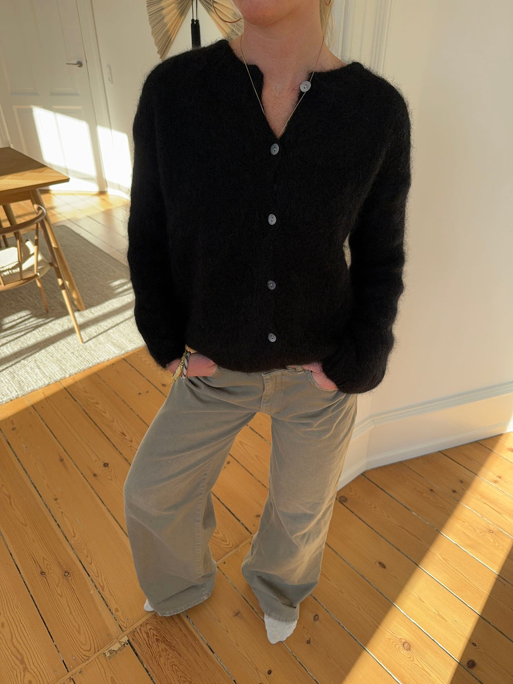 Jamilla mohair cardigan - Black