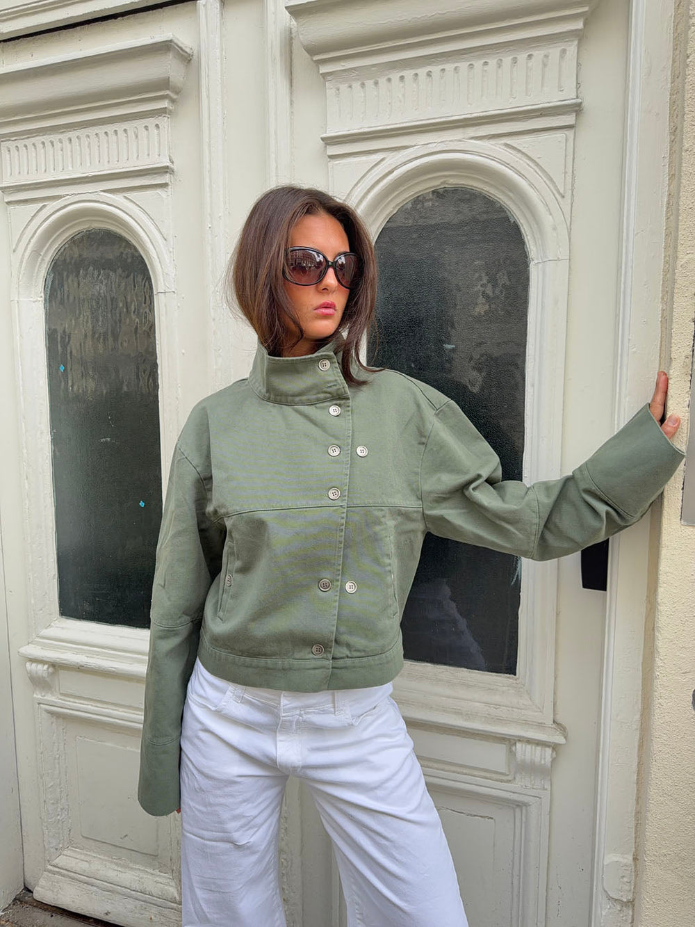 Sophy cargo jacket - Dark green