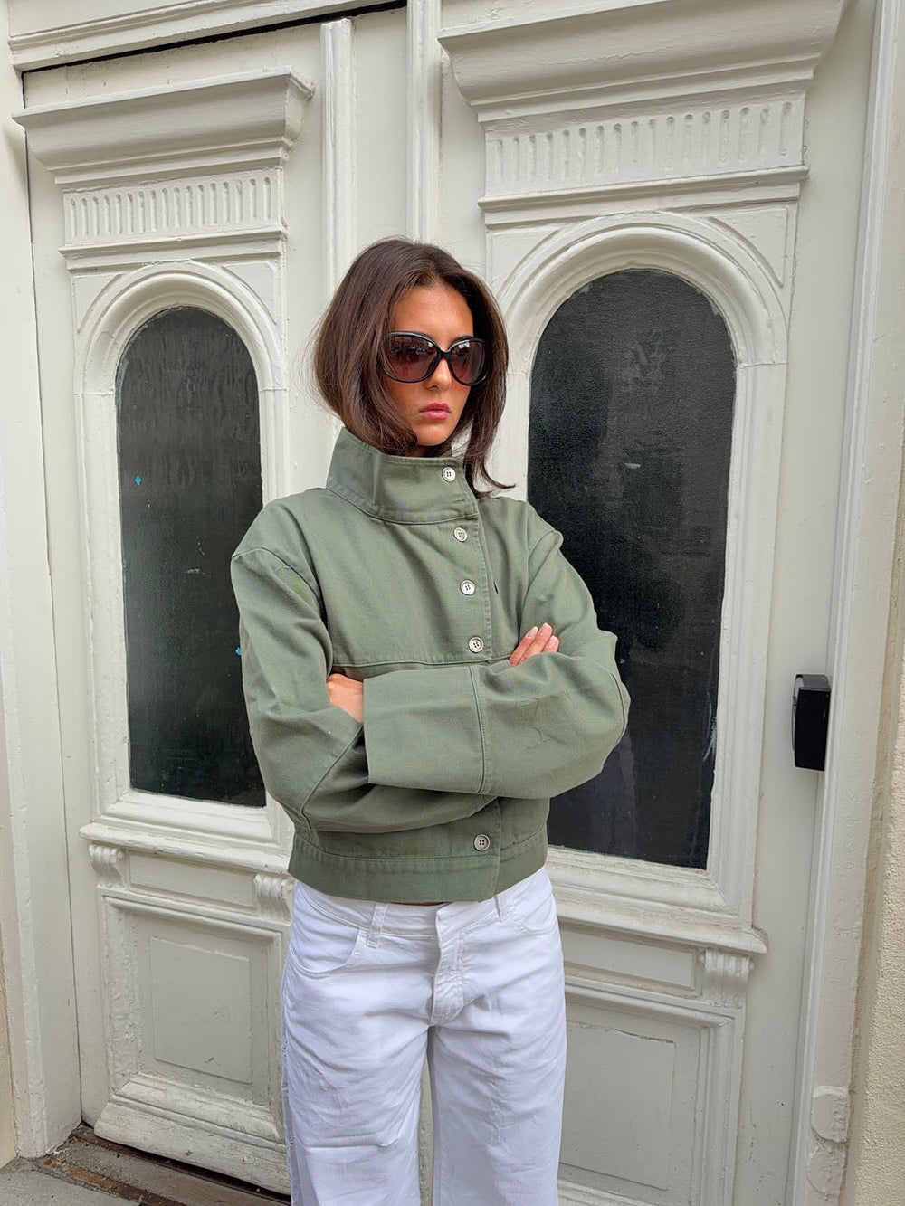 Sophy cargo jacket - Dark green