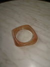 Lykke chunky bangle - Light caramel