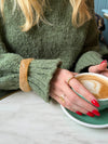 Lykke chunky bangle - Light caramel