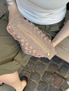 Crocheted clutch – Light beige