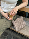 Crocheted clutch – Light beige
