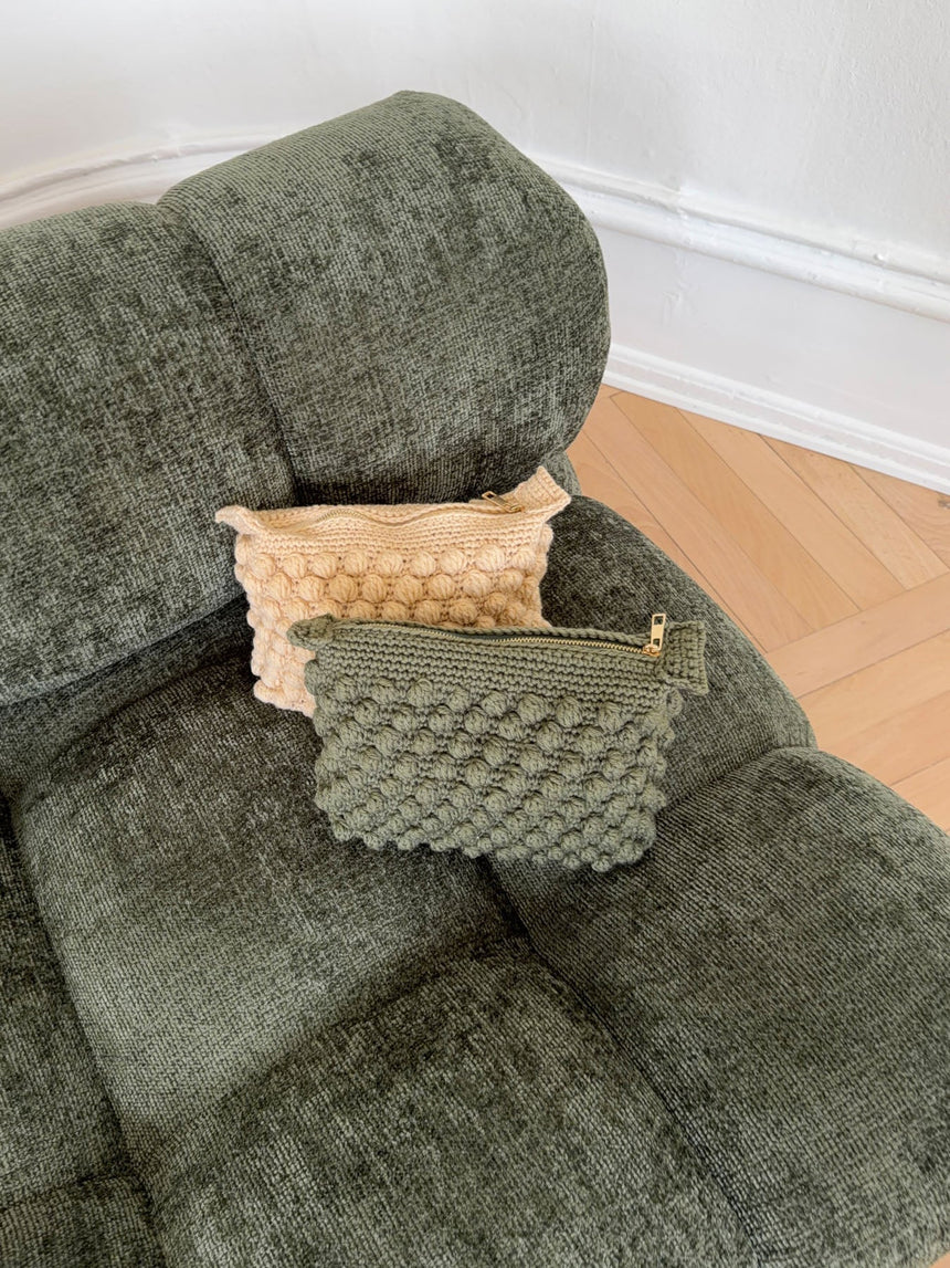 Crochet clutch - Green