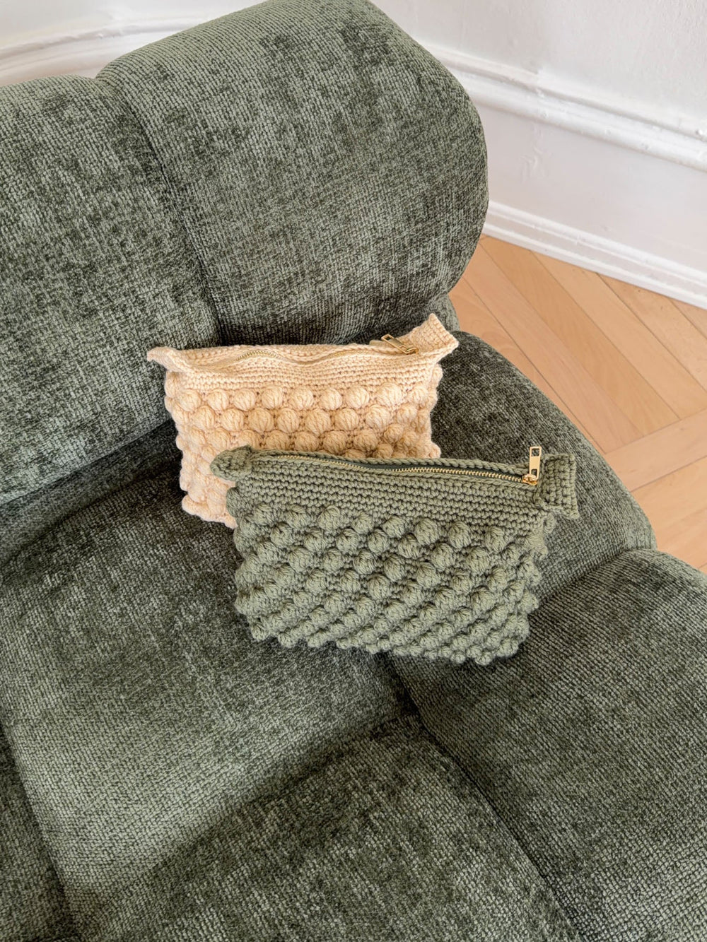 Crochet clutch - Green