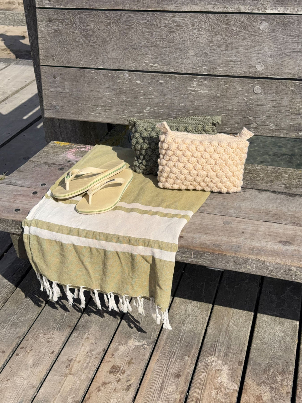 Chrochet clutch - Cream