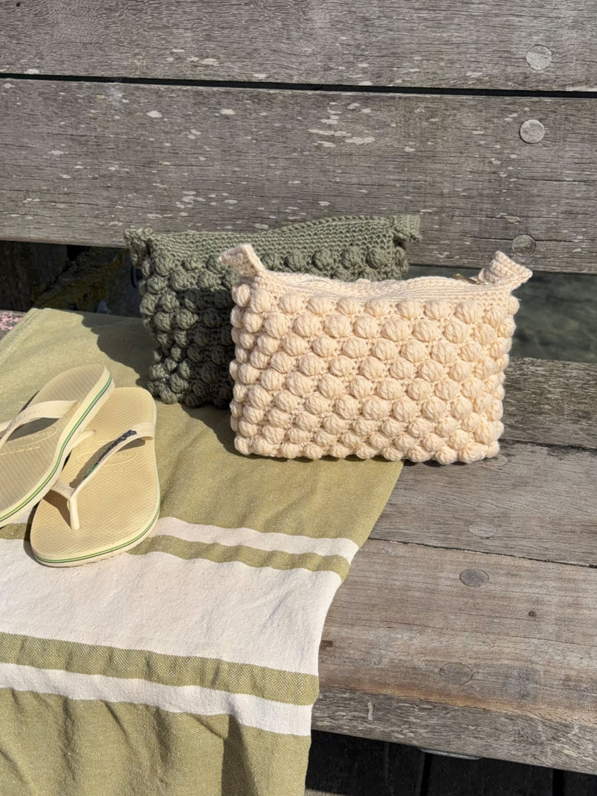 Chrochet clutch - Cream