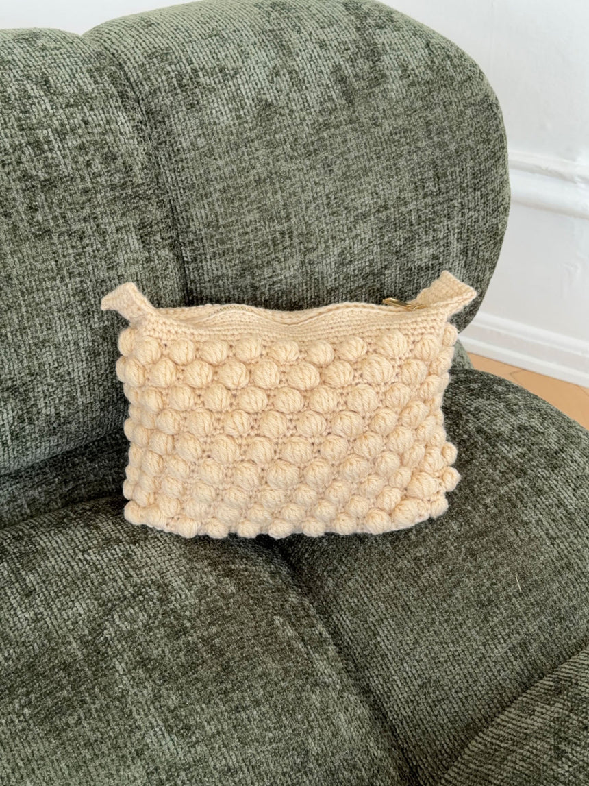 Chrochet clutch - Cream