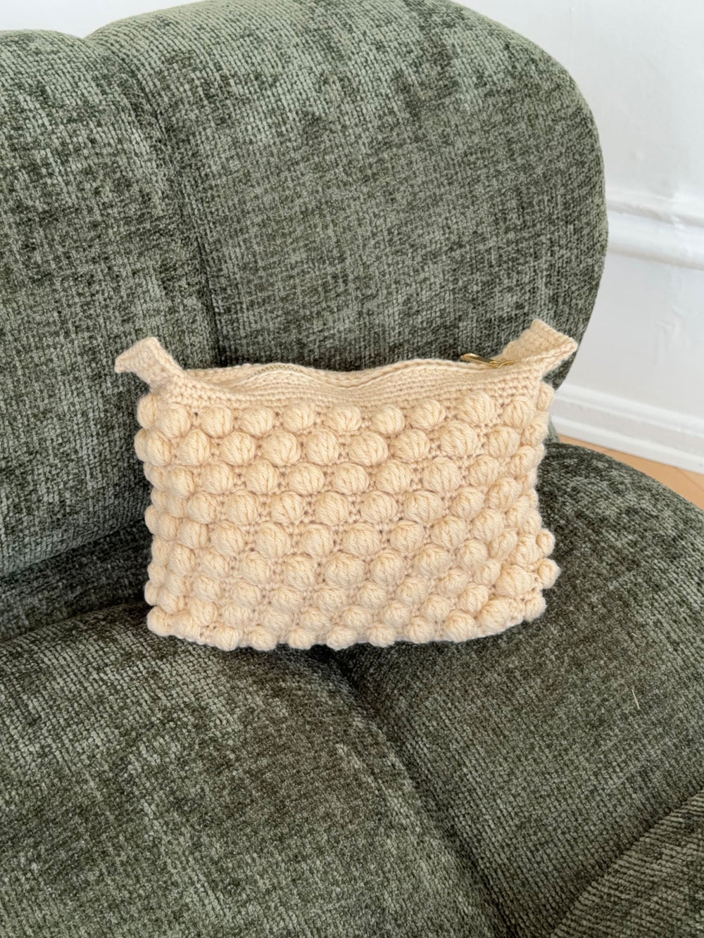 Chrochet clutch - Cream